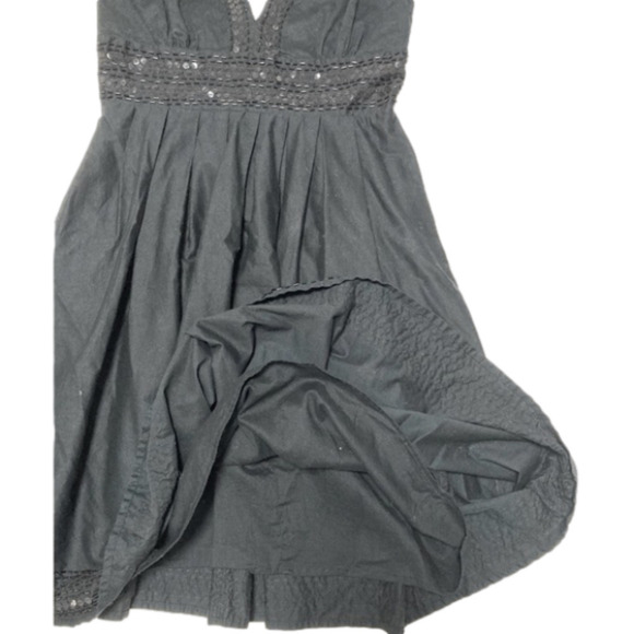 GUESS SEQUIN COTTON BLACK DRESS -Size 3 - Picture 3 of 11